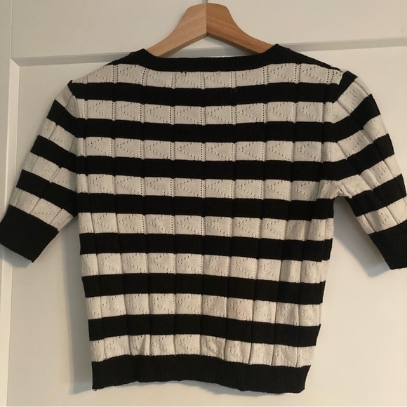 Forever 21 Cropped Striped Sweater - Picture 2 of 3